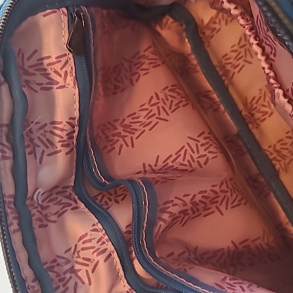 Lug Mini Ranger Blue Flamingo Print Crossbody Bag - Picture 7 of 9